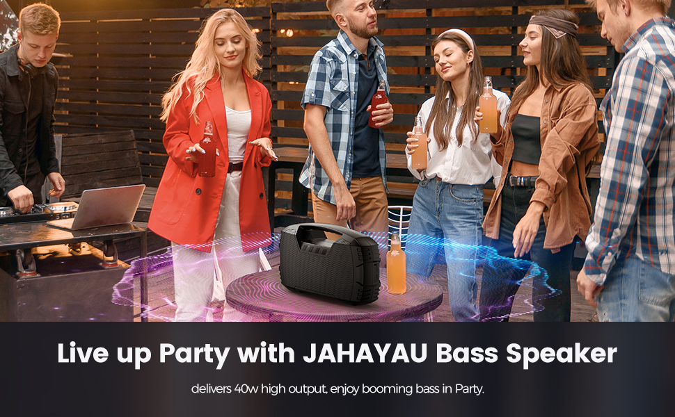 Party speaker Loud Stereo Sound Portable Outdoor Bluetooth Speakers