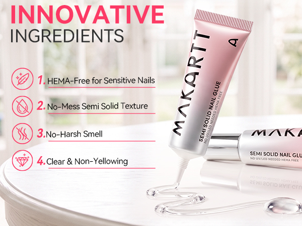 hema free nail glue for press on nails
