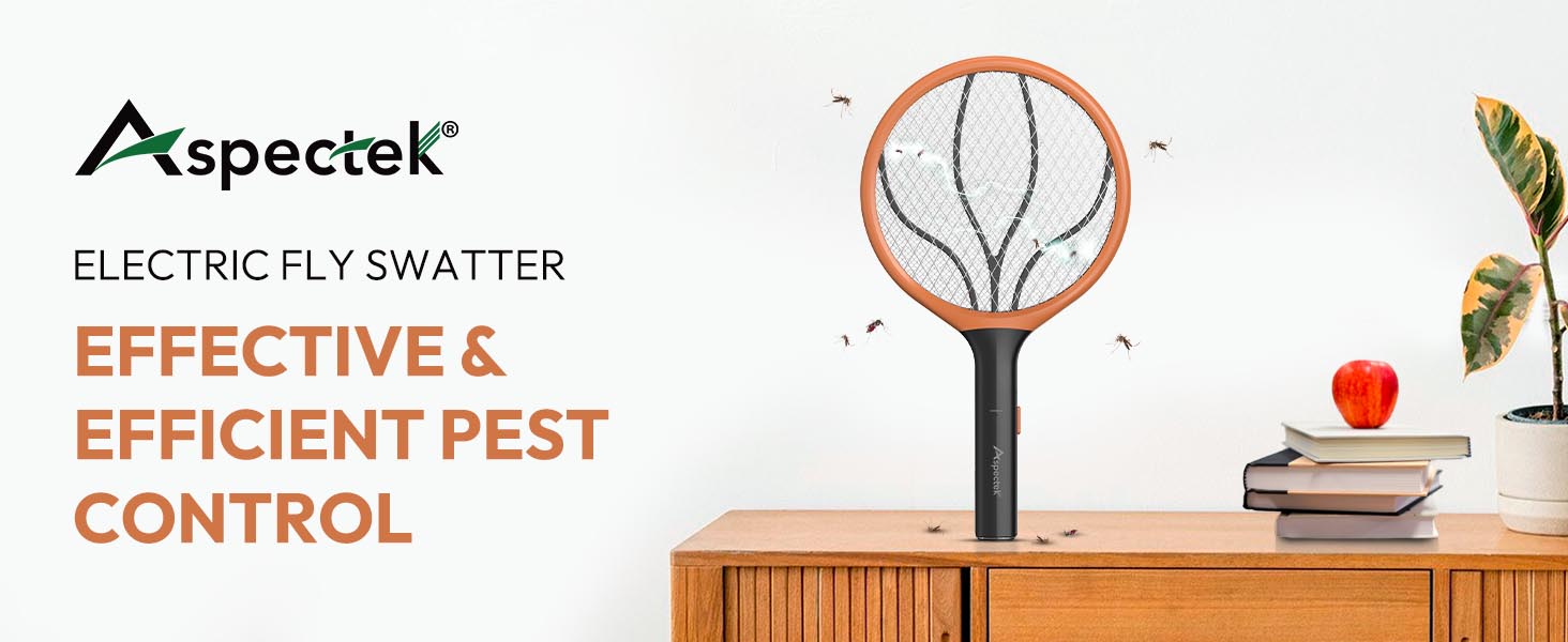 Electric Fly Swatter, Fly Zapper Racket, Mosquito Killer, Bug Killer