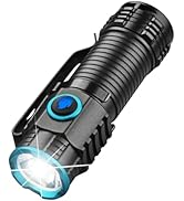 ULTRAFIRE Mini Flashlight, 1000 High Lumens Pocket EDC Flashlight, Small Flashlight with Super Br...