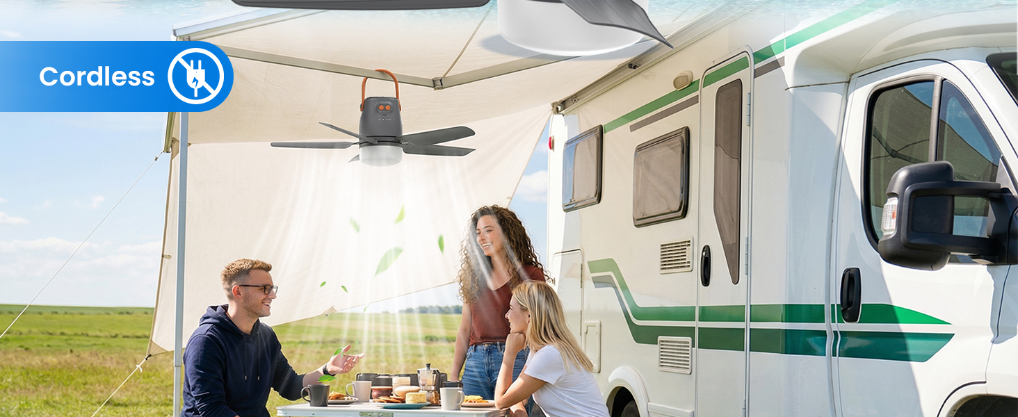 small ceiling fan with light