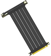 Glorto PCIe 4.0 Riser Cable, x16 High Speed Graphics Card Extension Port Adapter, Flexible GPU Ri...