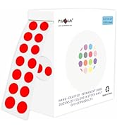 PARLAIM Dot Stickers 1/4 Inch Permanent Color Coding Sticker Label, 1000 PCS Small Round Circle S...