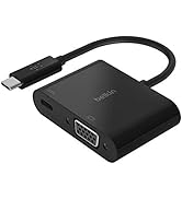 Belkin USB C to VGA + Charge Adapter - USB C to VGA Cable for MacBook Pro, MacBook Air, Mac Mini,...