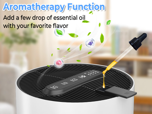 air purifier with essential oil diffuser