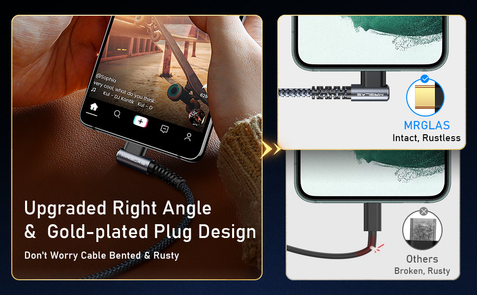 usb c cable right angle