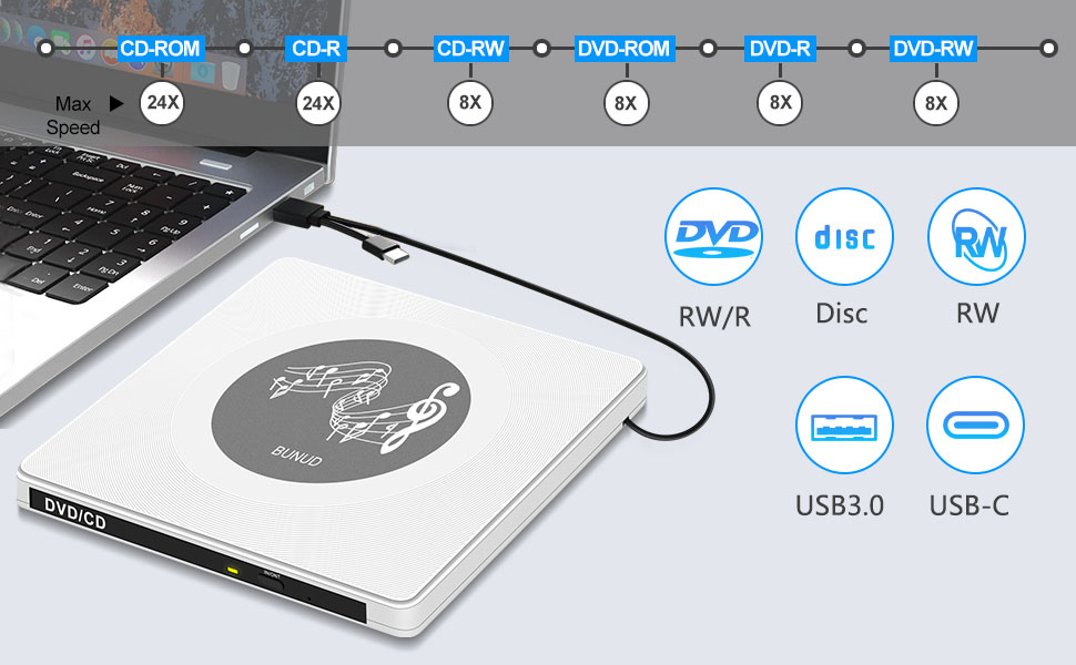 cd dvd drive external laptop cd rom external drive pc macbook dvd player usb-c windows 11 