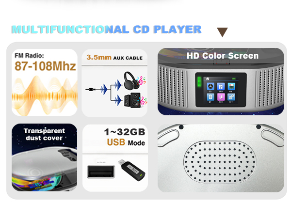 CD Player Portable 4000mah