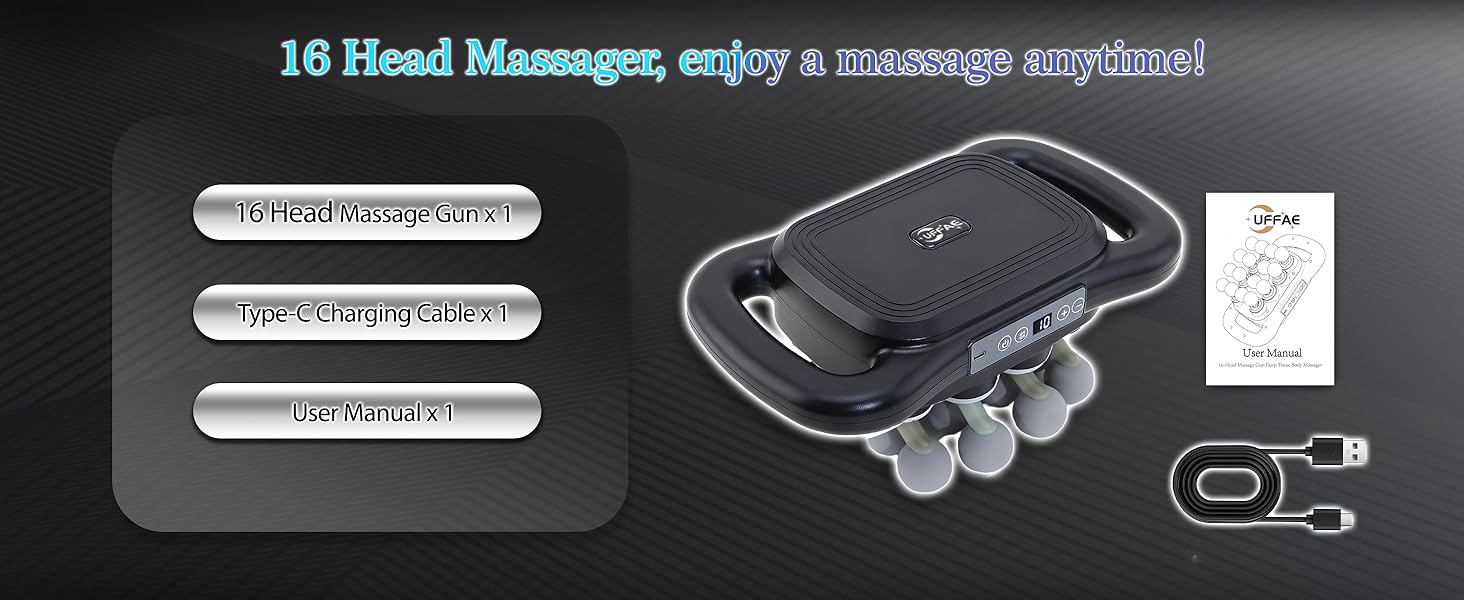 16 head massage gun deep tissue