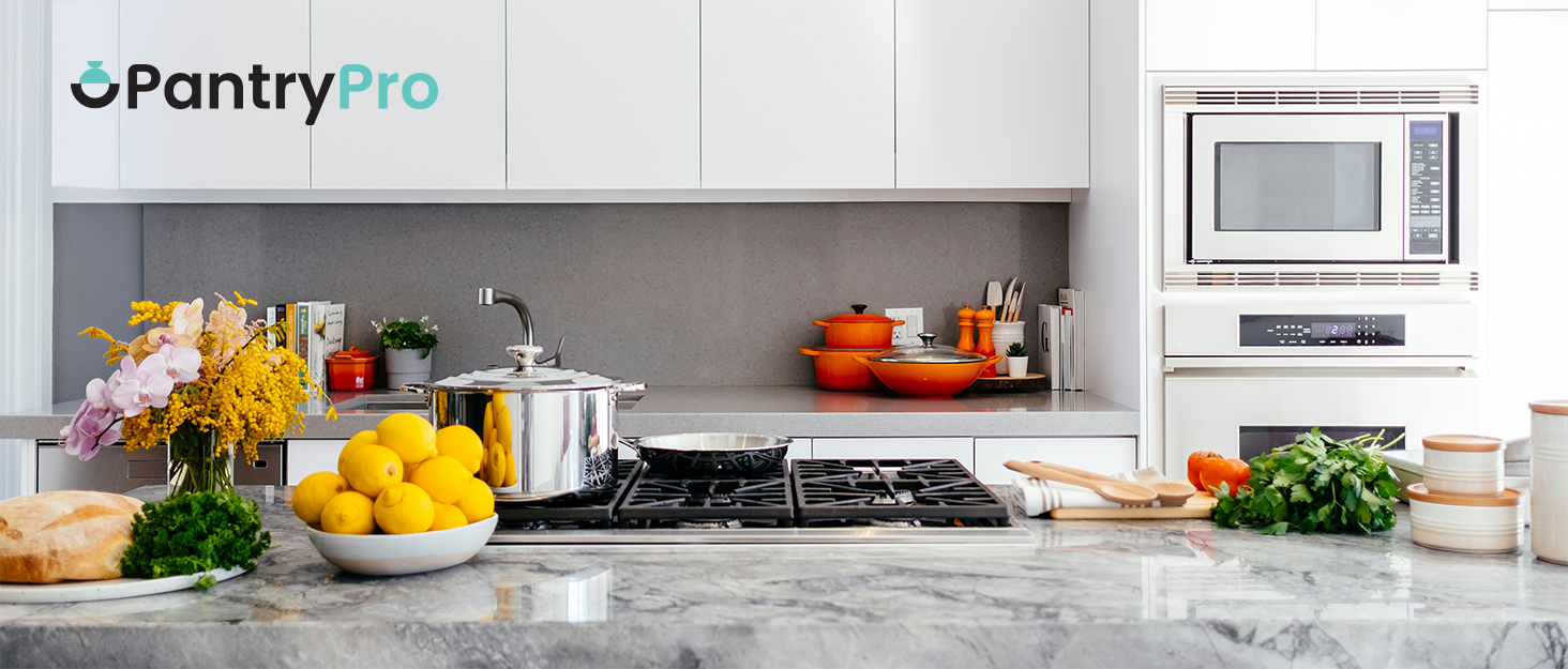 large kitchen with the brand name PantryPro in the upper left corner