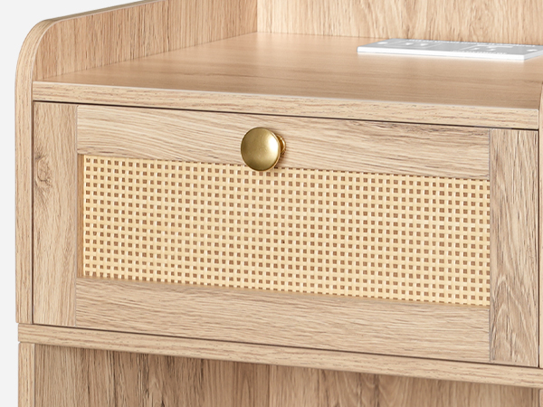 rattan nightstand