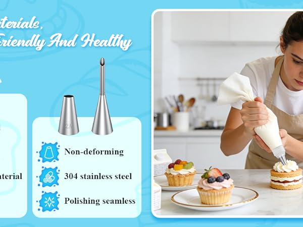 Piping Bags and Tips Set