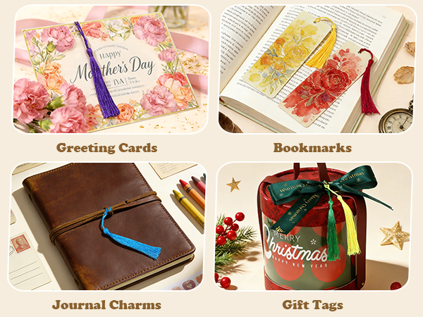 gift tag tassels