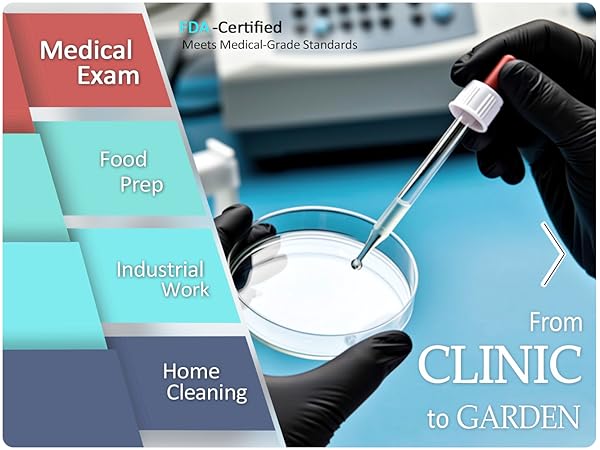 gloves disposable food nitrile prep grade safe cleaning rubber black chemical resistant heavy duty