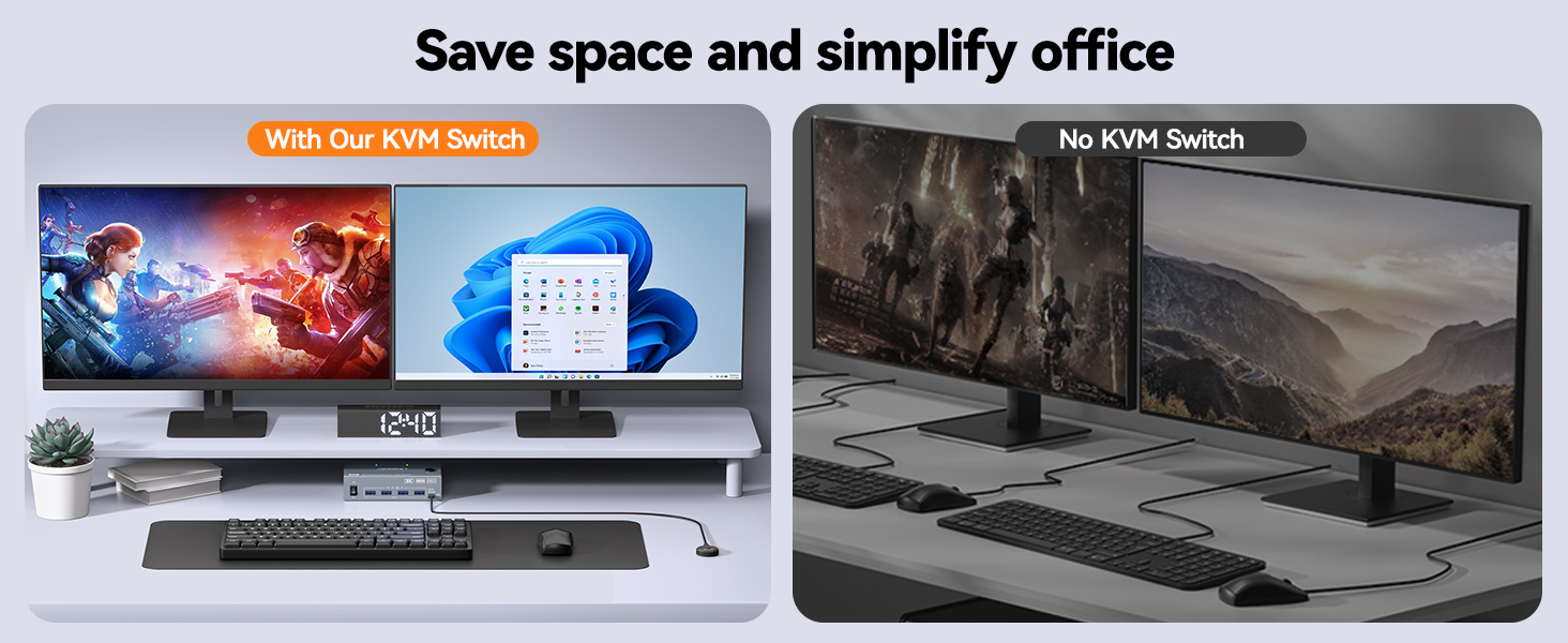 8k kvm switch dual monitor