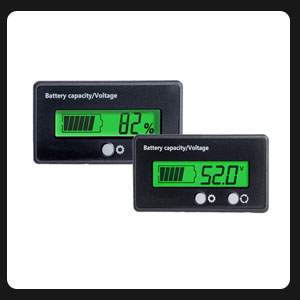 12V 24V 36V 48V Battery Capacity Indicator Golf Cart Voltage Meter, Monitor Gauge Voltmeter Testers