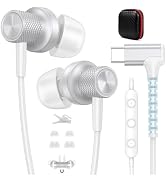 APETOO USB C Headphones, Magnetic Wired Earbuds with Mic Volume Control | Type C Headphones for i...