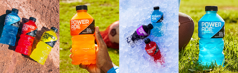powerade sport drink graph fruit punch berry blast natural flavored workout vitamin electrolyte