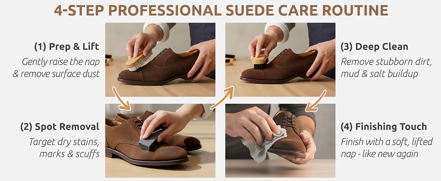 suede and nubuck cleaning brush