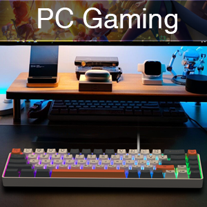 gaming keyboard 60 percent rgb backlit keyboard mini compact keyboard conputer game keyboard