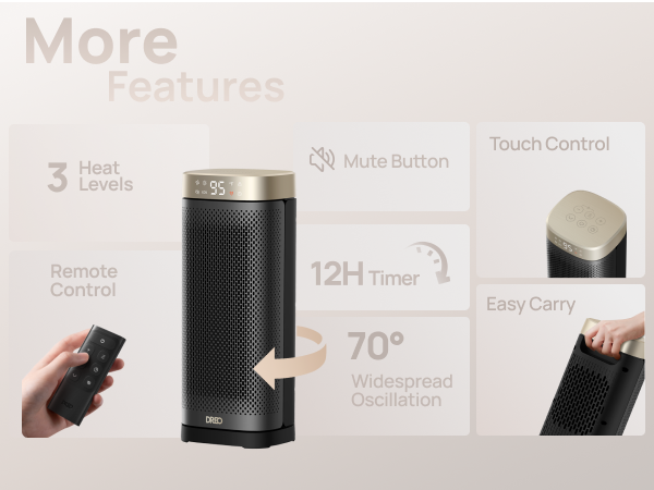 space heater with remote