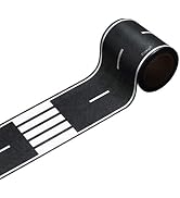 Piokio 33' x 2.4" Black Road Track Tape, Car Tracks are Great for Kids Birthday Party, Racing Par...