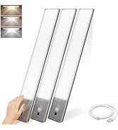 VYANLIGHT Rechargeable Motion Sensor LED Lights, Smart Under Cabinet Lights, LED Stick-On Magneti...