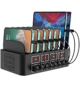 Charging Station for Multiple Devices,Cinlinso 175W/35A 16 Port USB Charging Station,Multi Device...