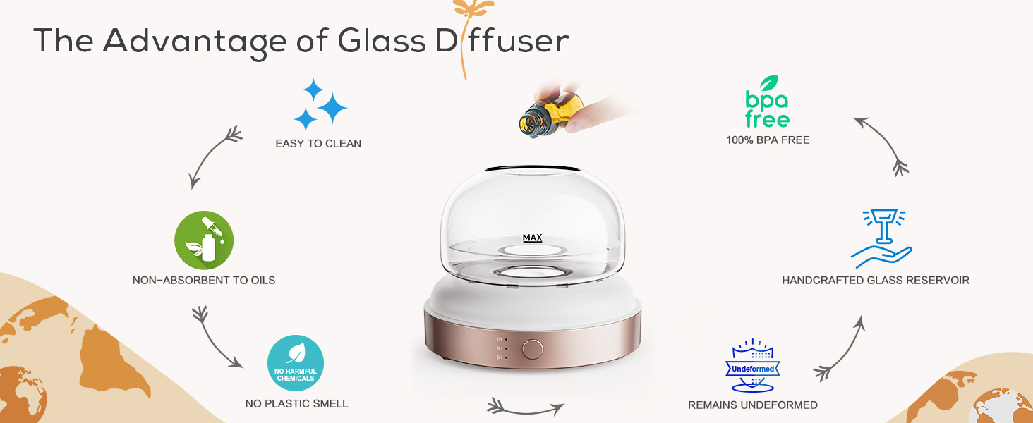 glass essential oil diffuser