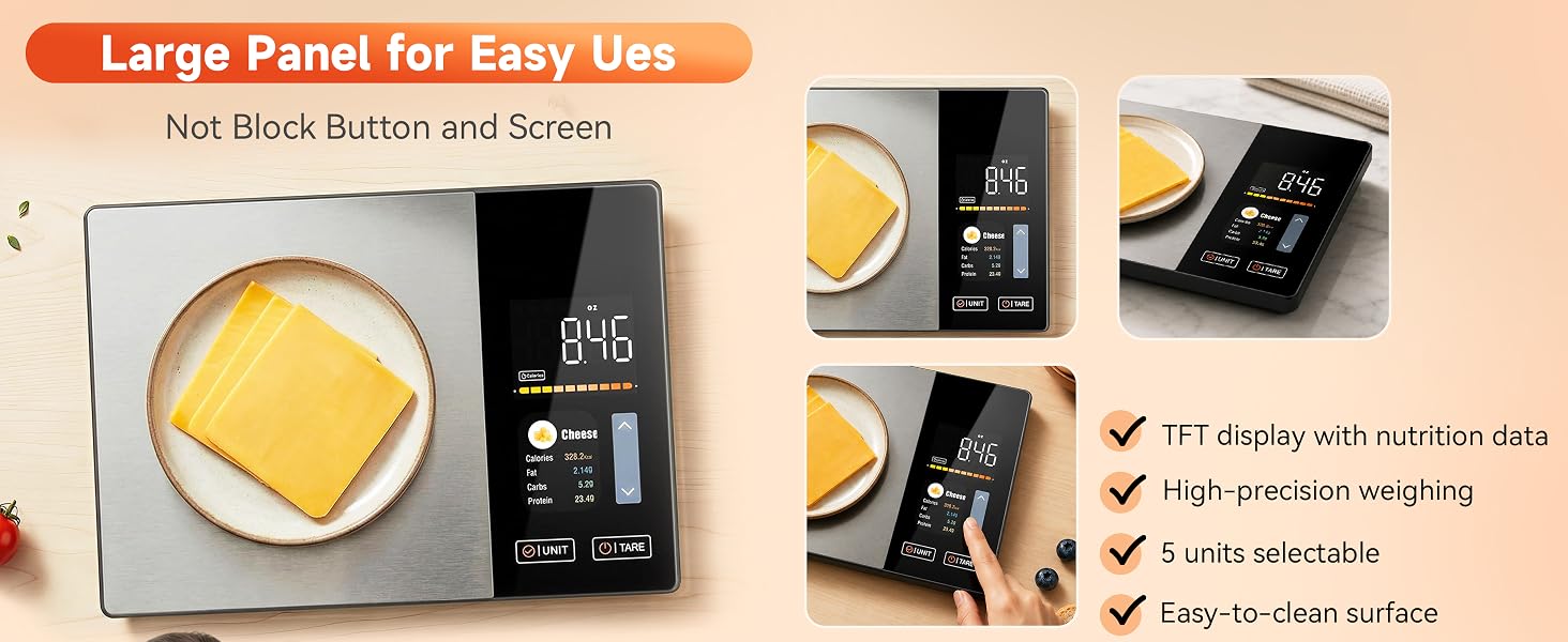 Large Panel for Easy Use