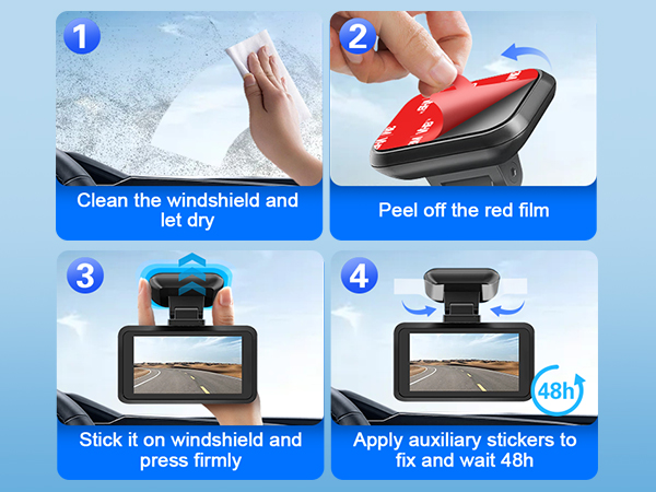 sticky pads for dash cam