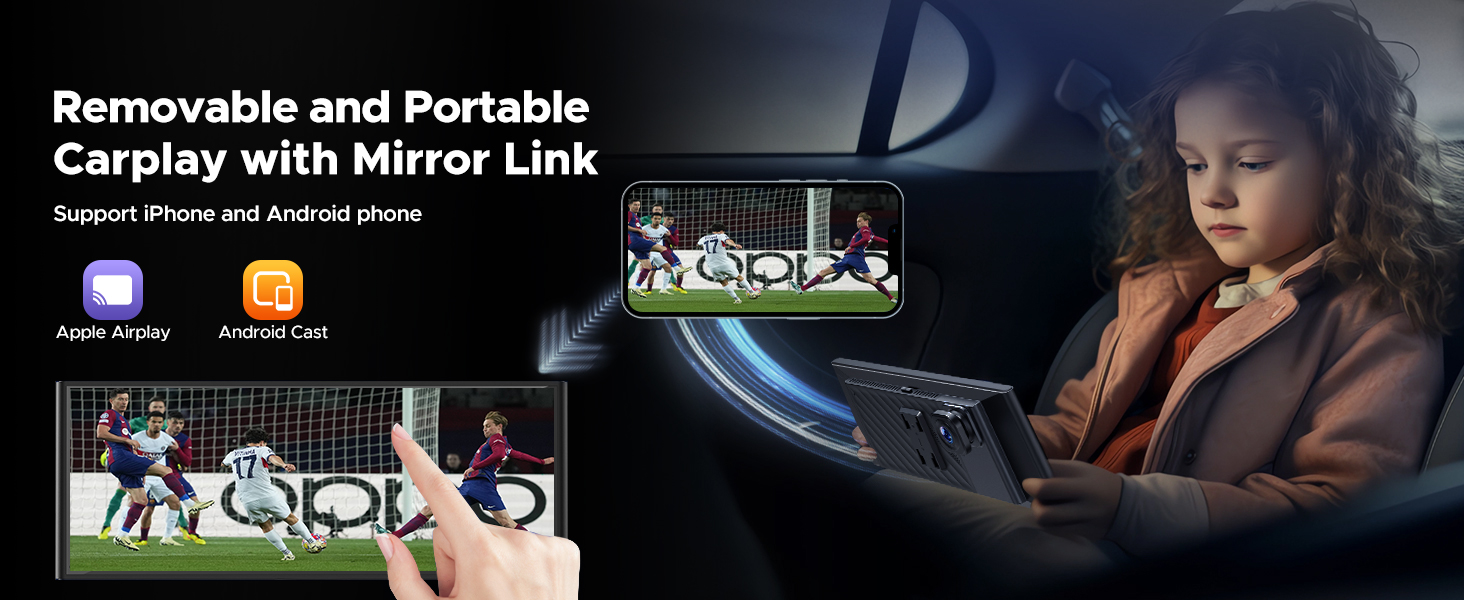 portable wireless apple carplay