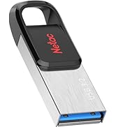 Netac 128GB Flash Drive USB 3.2 Interface Read speeds up to 120MB/s Memory Stick Metal Enclosure ...