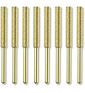 EzzDoo Bits Titanium Plated Diamond Sharpening Wheels - High Hardness 5/32 chainsaw files for Ele...