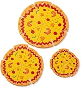 Funny Pizza Decor Placemats, Kawaii Coaster Set of 3, Food Shape Cup Mat, Cute 3D Pizza Table Mat...