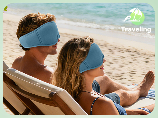 Zero eye pressure and 6-layer blackout fabric block all light for deep