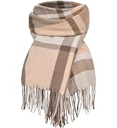 Pleneal Scarf for Women - Womens Winter/Fall Scarf, Long Plaid Shawls and Wraps, Cashmere Feel Bl...