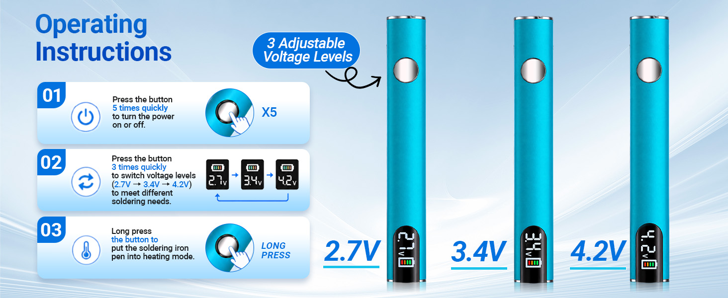 Portable Cordless Soldering Iron Pen