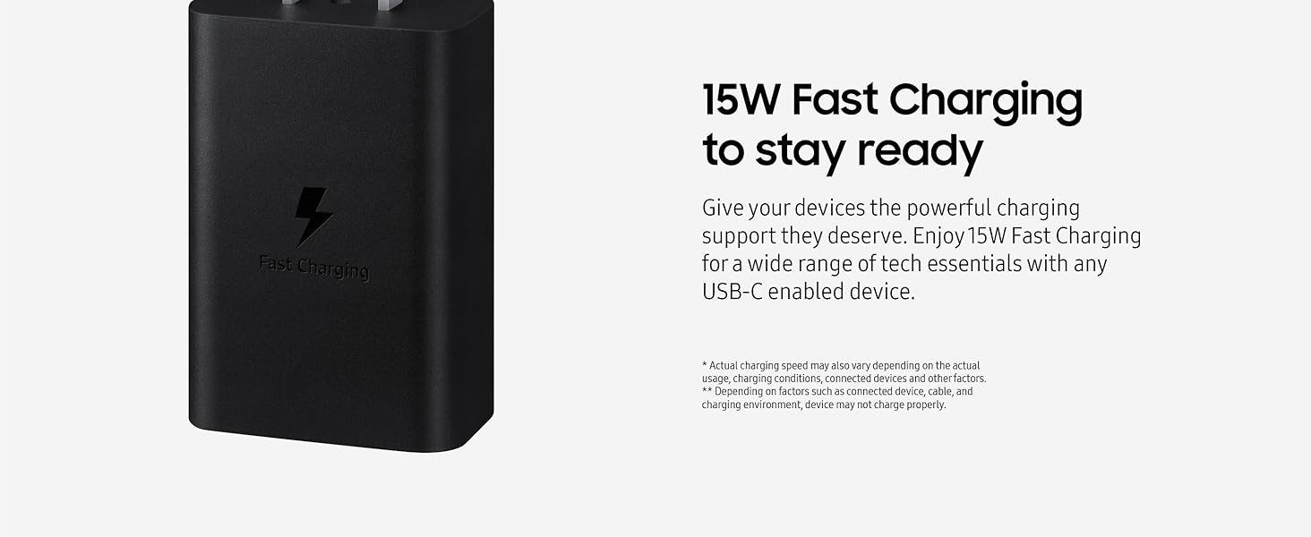 Samsung 15W Power Adapter Black