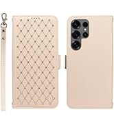 KYFSJPT for Samsung Galaxy S25 Ultra Wallet Case with RFID Blocking, Card Slots, Detachable Wrist...