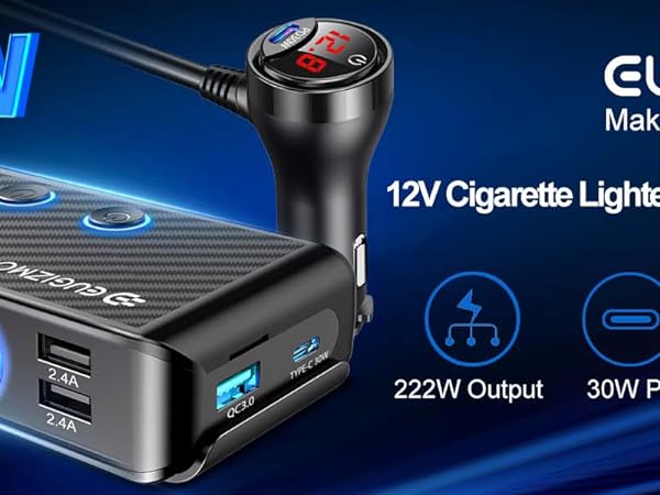 car cigarette lighter splitter