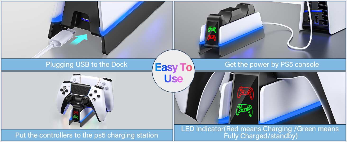 ps5 controller charging dock