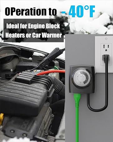 Ideal for Engine Block Heaters or Car Warmer