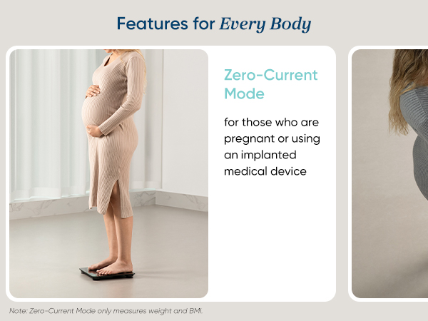 zero-current mode for those who are pregnant or using an implanted medical device