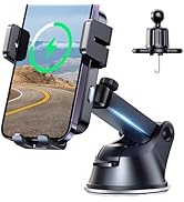 JOYROOM Wireless Car Charger,15W Qi Fast Charging Car Charger Phone Holder Mount, Auto-Clamping A...