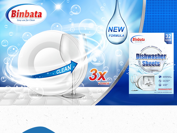 Deep clean dishwasher detergent sheet
