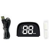 Shkalacar Car Digital GPS Speedometer Car HUD Heads Up Display with Speed, Mph/Kmh,USB Plug and P...