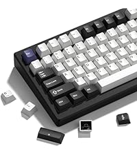 Womier PBT Keycaps Set 143 Keys, Cherry Profile Custom Keycaps 60 65 75 100 Percent for 61/64/68/84/...