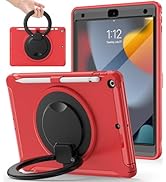 BATYUE Rugged Case for iPad 9th/8th/7th Gen with Screen Protector | Shockproof Cover with 360° Ro...