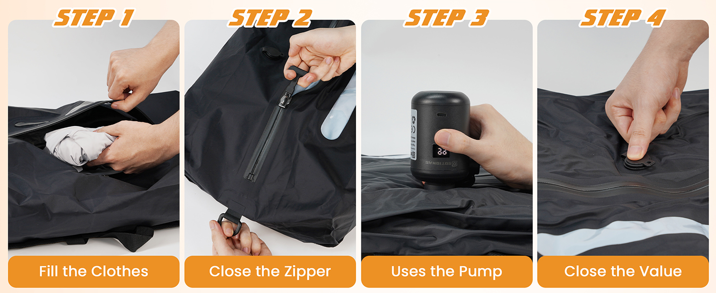 vacuum bags for travel with pump